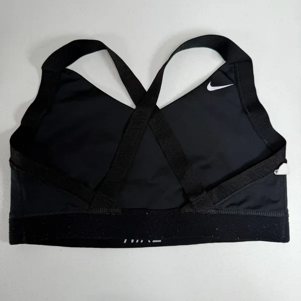Nike XL Sports Bra Pro Indy Dri-FIT Cross-Back Black 858583-010 Activewear Logo - Image 10