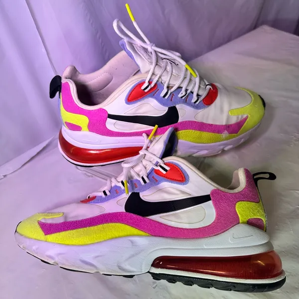 Nike Purple and White Sneakers - Image 3