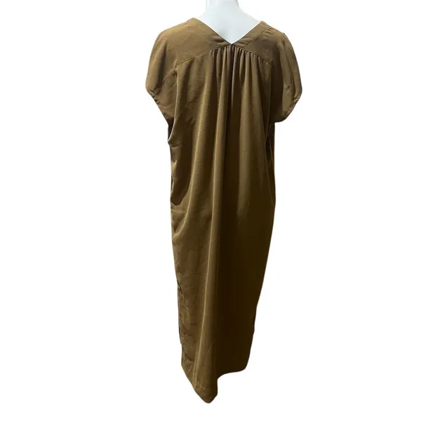 Prologue Women's Sleeveless Brown Maxi Dress Size L V-Neck Long - Image 2