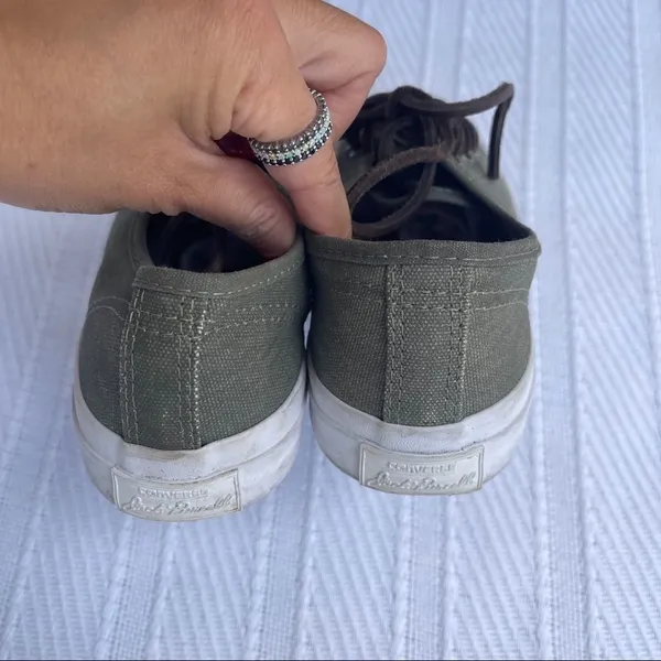Converse Jack Purcell Unisex Mens 4 Women 5.5‎ JP Signature Ox Shoes Olive Green - Image 8