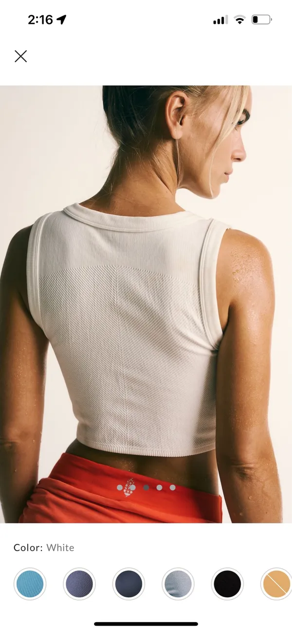 White Free People Tank - Image 2