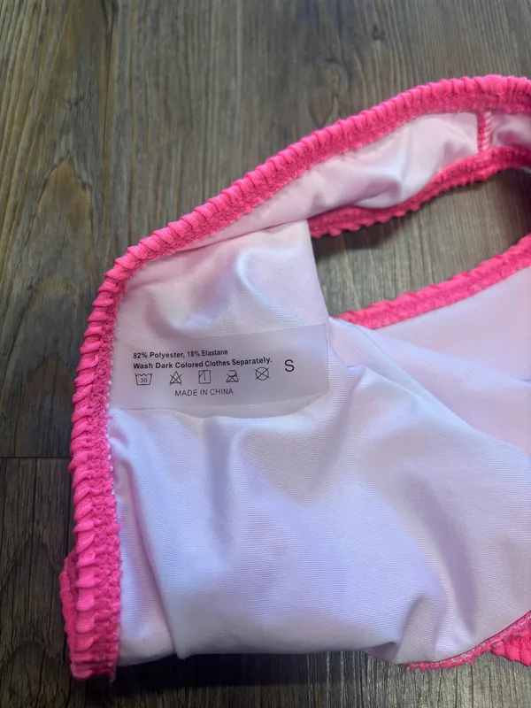 Pink Shein Bathing Suit Set - Image 3
