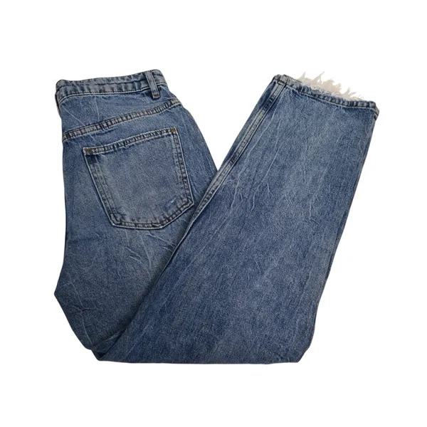 We the Free Women's 28 Distressed Straight Leg High-Rise Ankle Jean - Image 3