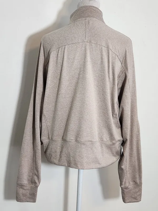 Danskin Heather Brown Quarter Zip Pullover Size Medium - Image 3