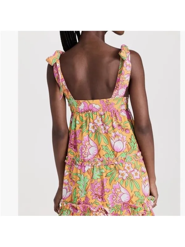 Anthropologie Love The Label Madelyn Floral Mini Dress - Image 4