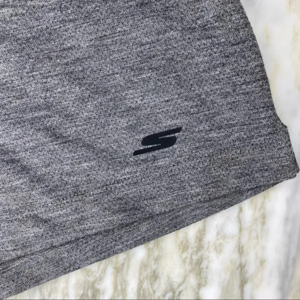 SKECHERS Womens Size XS Heather Grey 2 Pocket Activewear Casual Sweat Shorts - Image 4