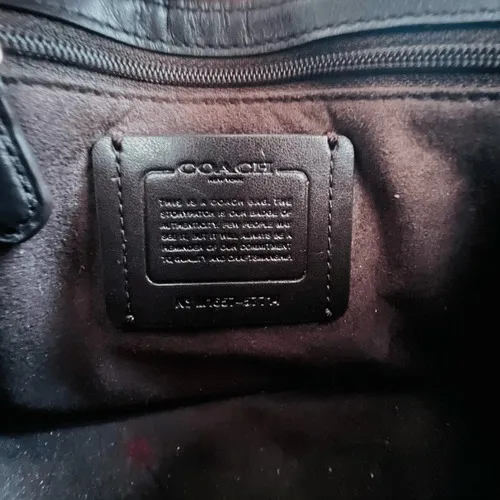 Coach Women's Turnlock Chain Crossbody Leather Bag, Platinum/Gold, NWOT - Image 7