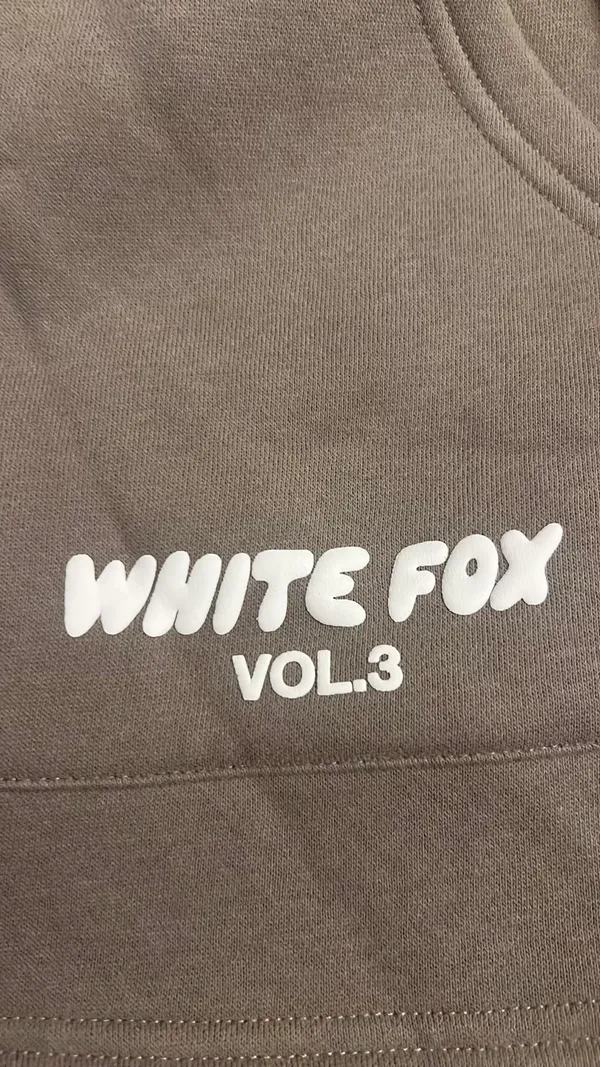 White Fox Boutique taupe grey shorts - Image 4
