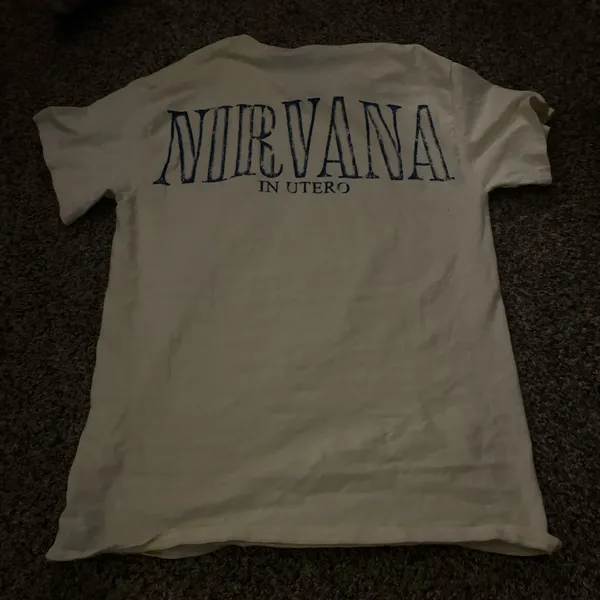 Graphic nirvana t shirt Tan Size M - Image 3