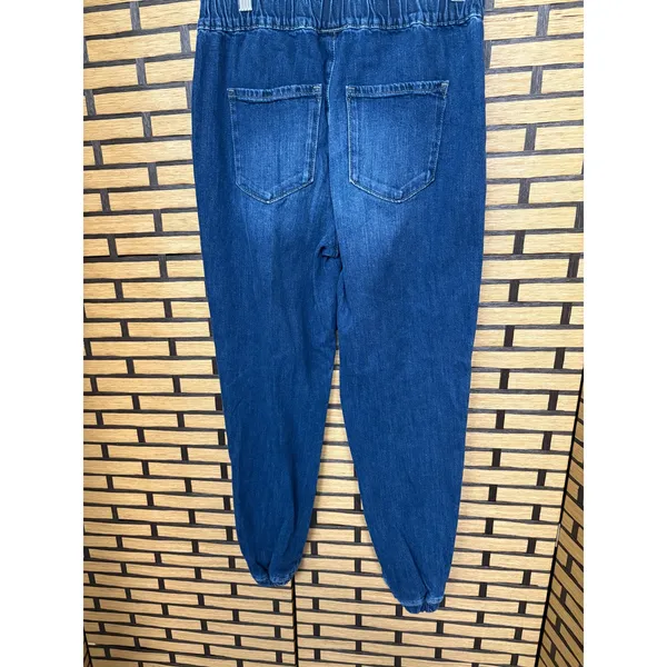 Loft‎ Outlet High Rise Denim Joggers Size XS - Image 2