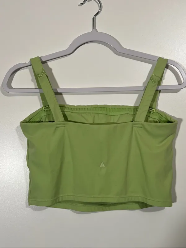 Vitality Bandeau Bra Top in Lime Green *Removable Straps* Size Large - Image 2