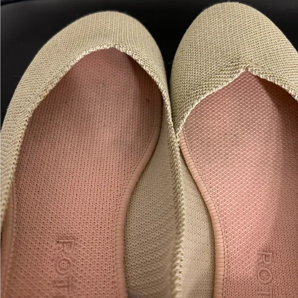 Rothy's The Flat in Light Gold Metallic - Image 8