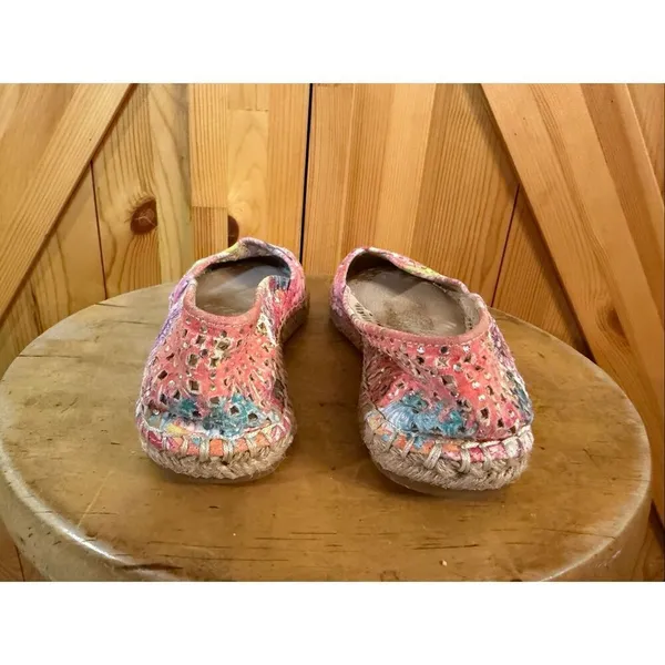 Gianni Bini Floral Multicolored Jeweled Espadrilles Size 6M - Image 4