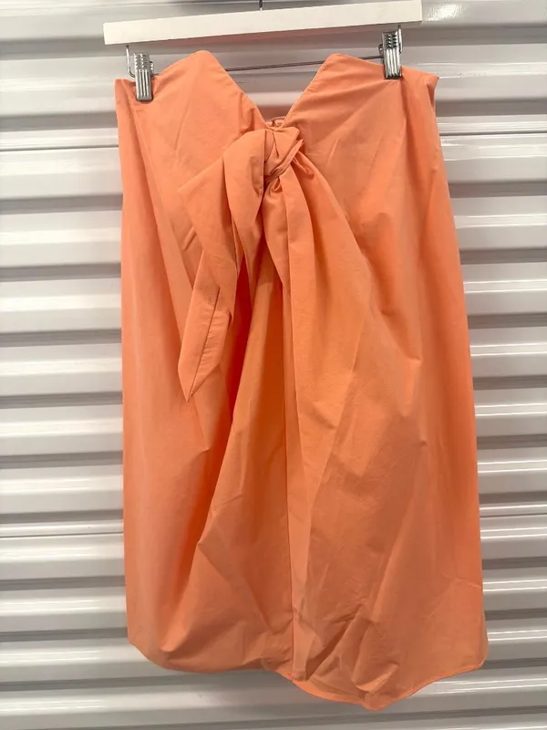Caroline Constas Kaia Mini Dress Peach Pink Womens Size Medium - Image 4