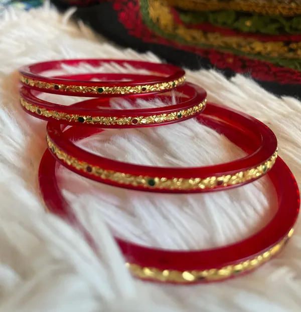Red Bracelets / Bangles Set - Image 5