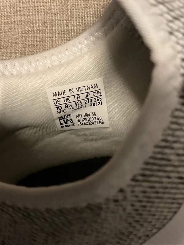 adidas Gray and White cloudfoam running Sneakers - Image 5