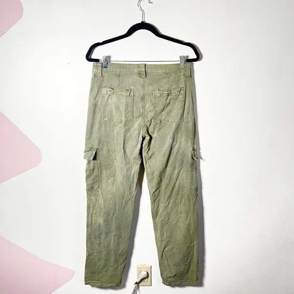 American Eagle‎ Womens Size 8 Straight Leg Cargo Pants Skater Streetwear - Image 2