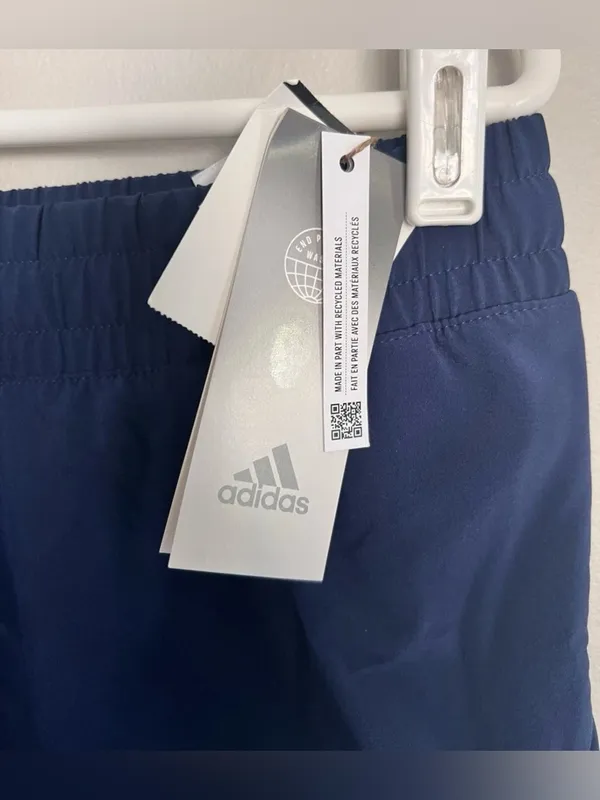 Adidas Aero Ready Women’s navy Blue Athletic Shorts Gym Running Sz L HD5192 NEW. - Image 2