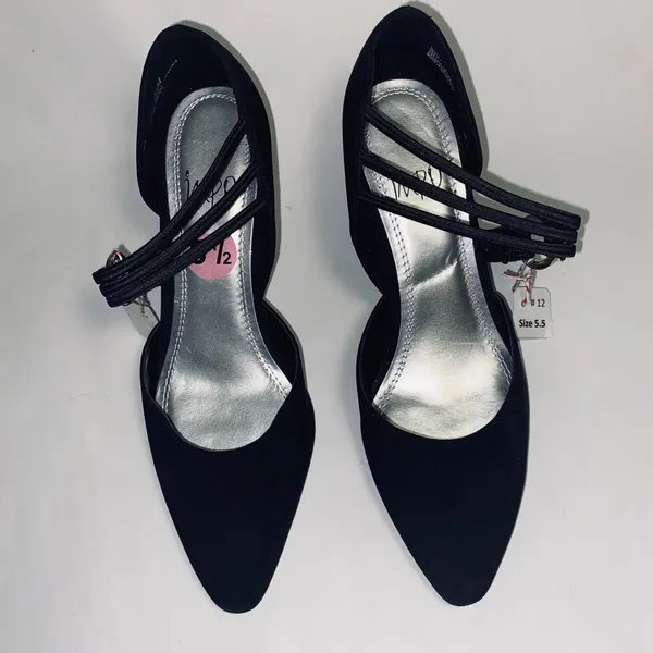 IMPO Heels - Black w/Silver Size 5.5  - Image 2