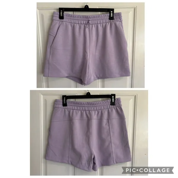 Size 8 Lululemon Solid Dark Lavender Softstreme 4" High-Rise Short - Image 3