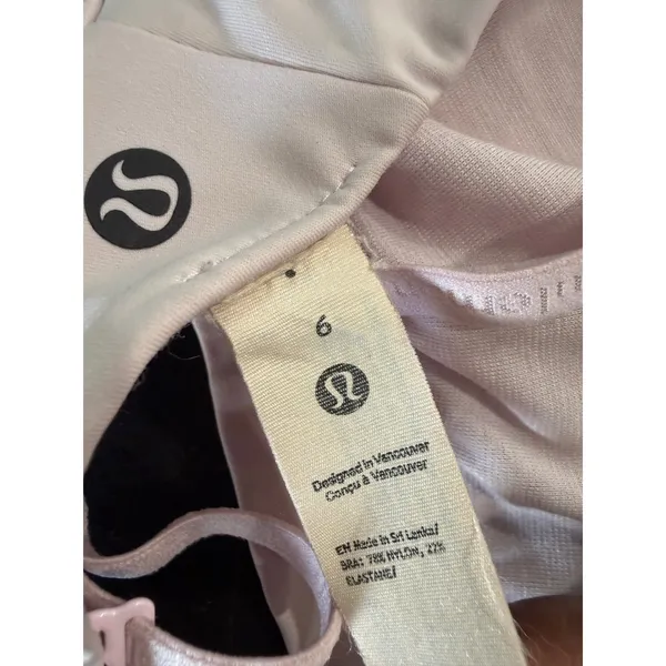 Lululemon Ebb to Street Bra Light Support Pink Size 6 LW2DYLS Triangle Bralette - Image 8