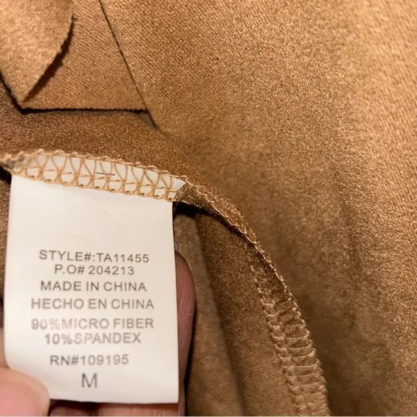 It Gal Tan Stretchy Fringe Lightweight Vest(Size Medium) Tan - Image 5
