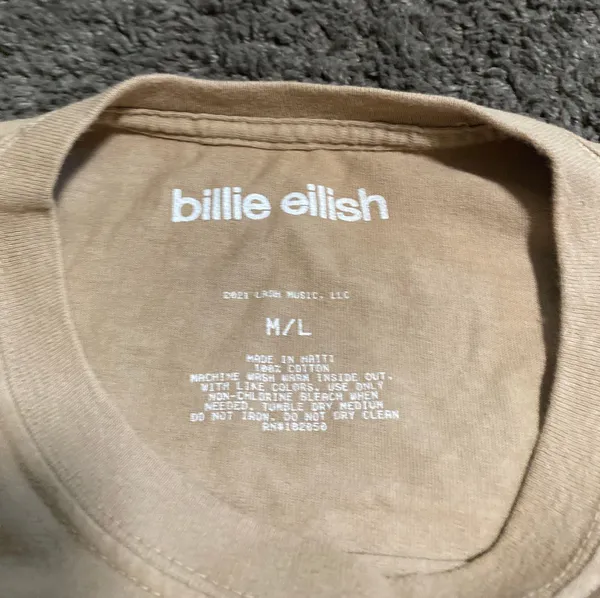 Billie Eilish Oversized Tee Size M/L - Image 5
