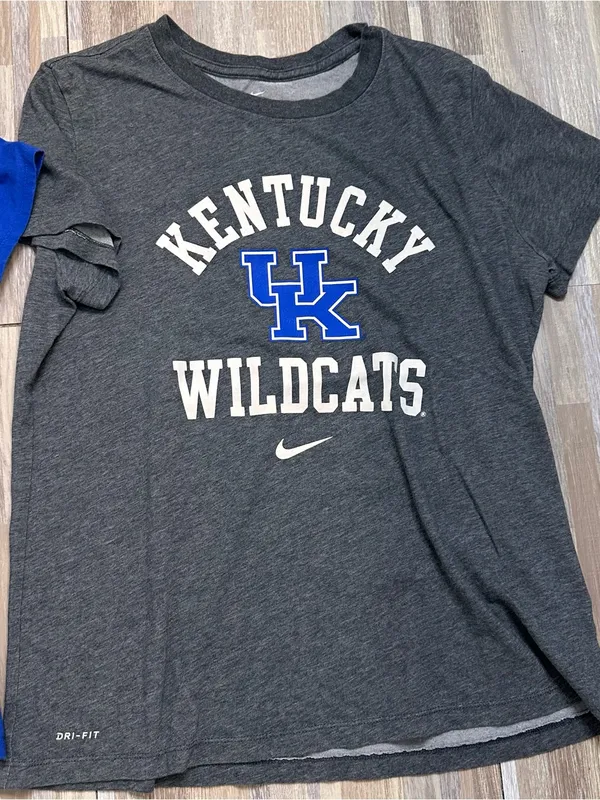 Nike University of Kentucky T-Shirt Duo, Royal Blue & Gray, Women’s Large - Image 9