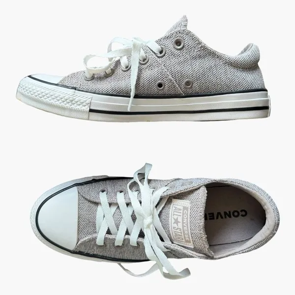 Converse Chuck Taylor All Star Madison Ox Knit Low Top Sneakers Size 8 Taupe - Image 2