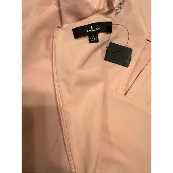 Lulus blush pink sleeveless dress size large - Image 9