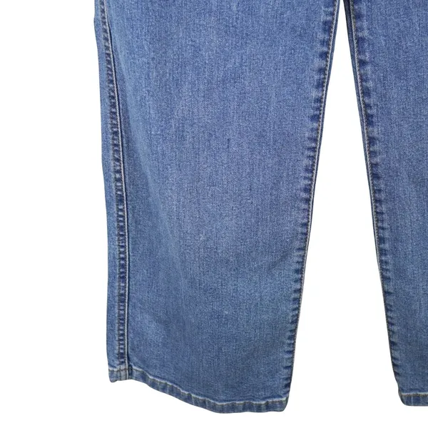 Levis Mile High Cropped Wide Leg Women 24 Blue Button Fly High Rise Denim - Image 3