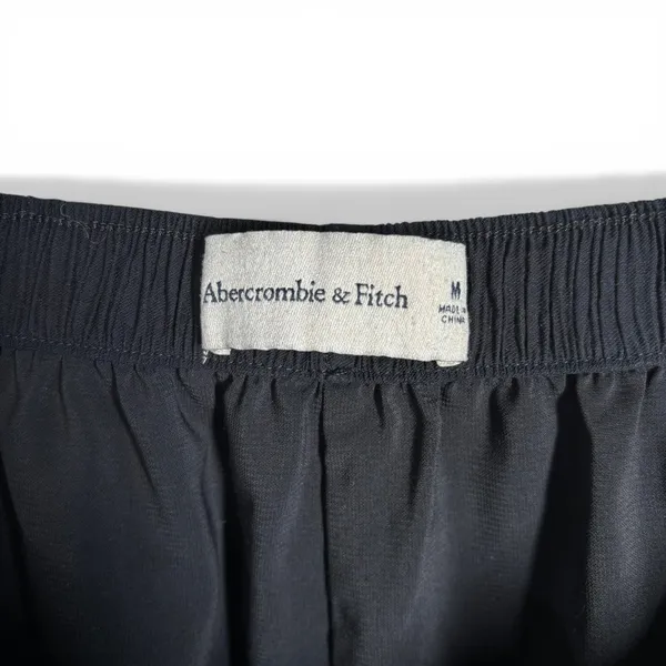 Abercrombie & Fitch M Linen-Blend Pull-On Shorts Black 3.5" inseam lightweight - Image 4