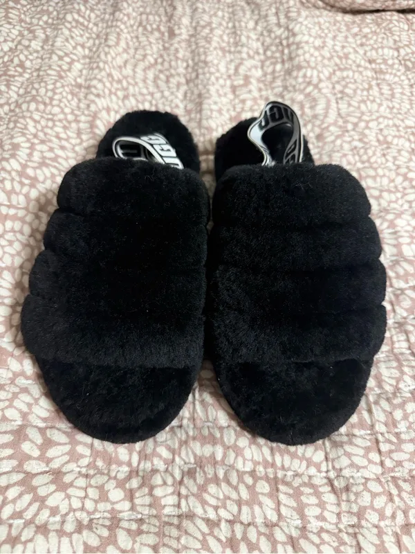 UGG Fluff Yeah Slide black size 6 - Image 2