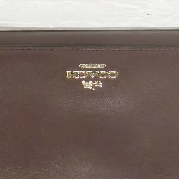Coach‎ Burgundy Hayden Foldover Crossbody Wallet Double Snap Clutch - Image 2