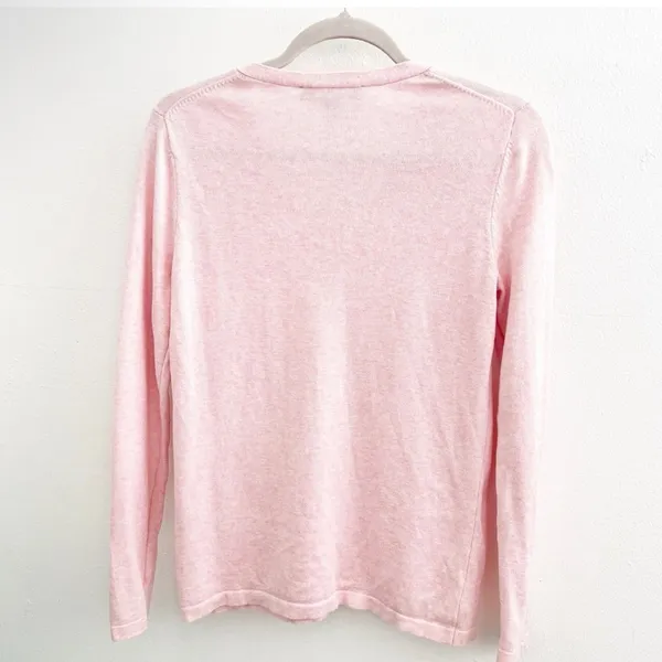 Tommy Hilfiger Sweater Light weight SMALL Pink V-Neck - Image 5