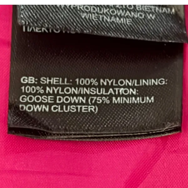 The North Face Women's Small Purple 550 Down Chevron Quilted Vest Pink Lining - Image 6