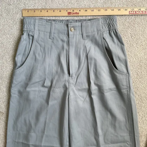 Madewell The Neale Straight-Leg Pant in Drapeweave Overcast Blue Women's Size 6 - Image 11