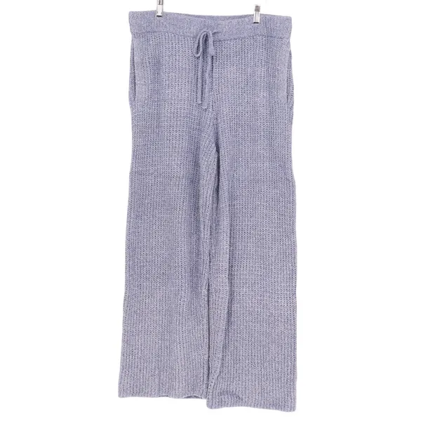 State Of Day Intimates 2-pc Pajamas Set Womens L Blue Waffle Knit Long Sleeve - Image 6
