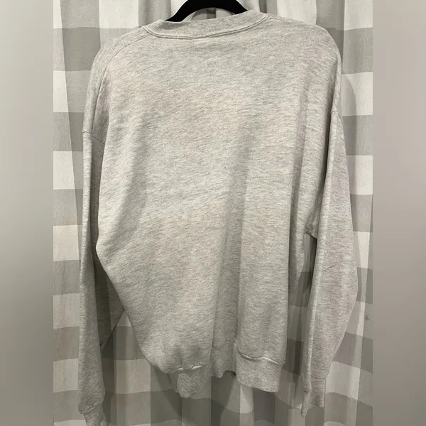 Disney Light Gray Crewneck with Mickey Mouse and Colorful Letters - Image 6