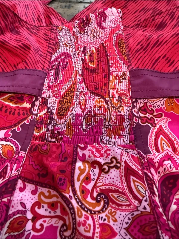 Athleta “Pack Everywhere” Pink Paisley Sun Valley Halter Dress Mini Size 8 - Image 11
