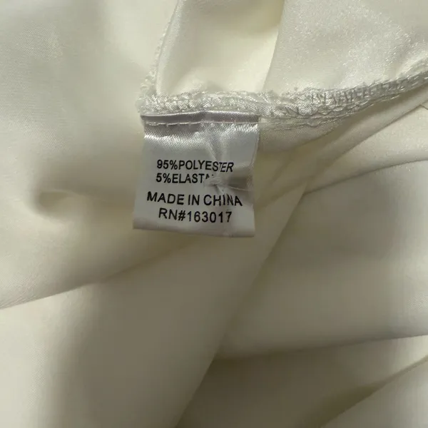 Princess Polly Cream Satin Mini Dress - Image 9