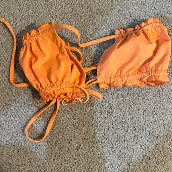 NWT Toast x Free People bandeau bikini top Nectarine - Image 2