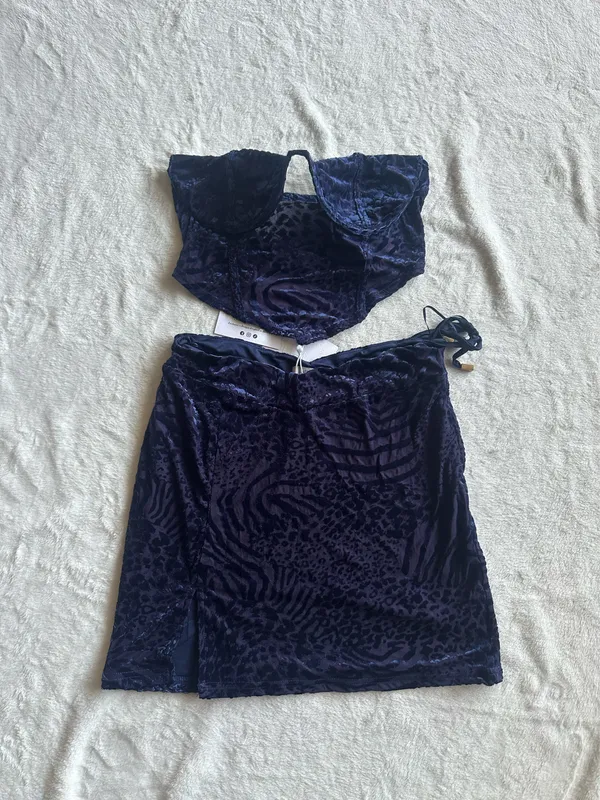 Outcast Clothing Gigi Crop Top & Skirt - Image 3