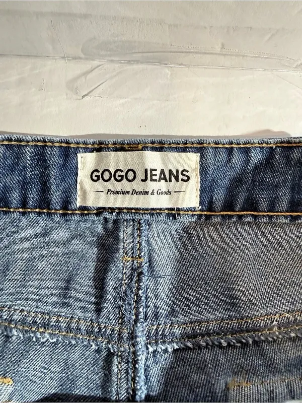 GOGO Jeans Wide Leg Low Rise Blue Jeans NWT - Image 4