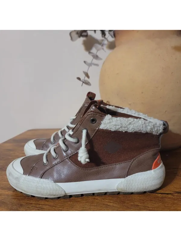 Sperry Brown High-Top Sneakers Hiking Wool Gorpcore Sz 6.5 - Image 6