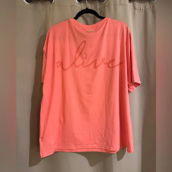 Women’s Gymshark Coral T-Shirt - Image 2