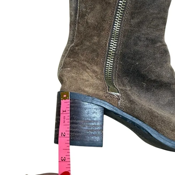 Nine West Knee High Brown Suede Almond Toe Boots size 7 nwolette - Image 7