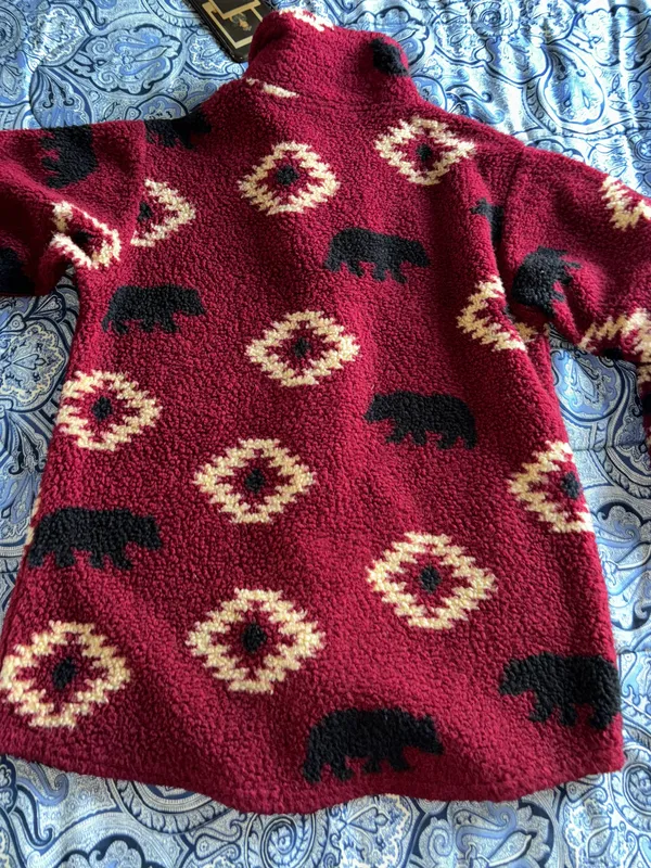 Buckle Aztec Print Shacket/coat - Image 4
