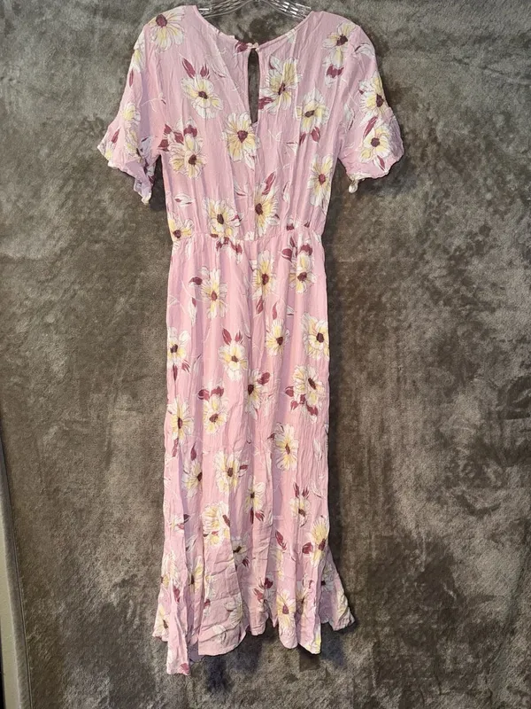 All in Favor Floral Print Midi Dress Size S - Image 3