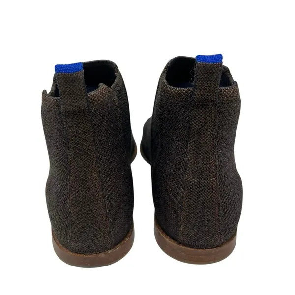 Rothy’s Merino Wool Chocolate Brown Knit Chelsea Booties 9 - Image 5